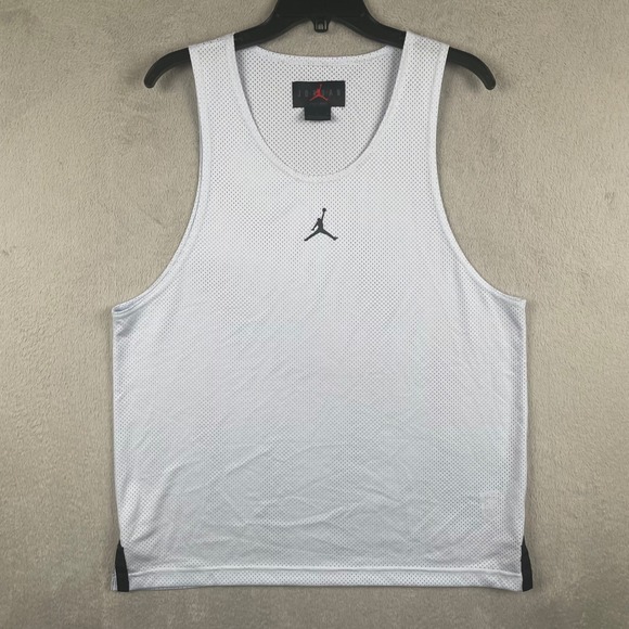 Jordan Other - Jordan Tank Top Mens Small White Mesh Dri-Fit Jumpman Basketball Jersey Wicking